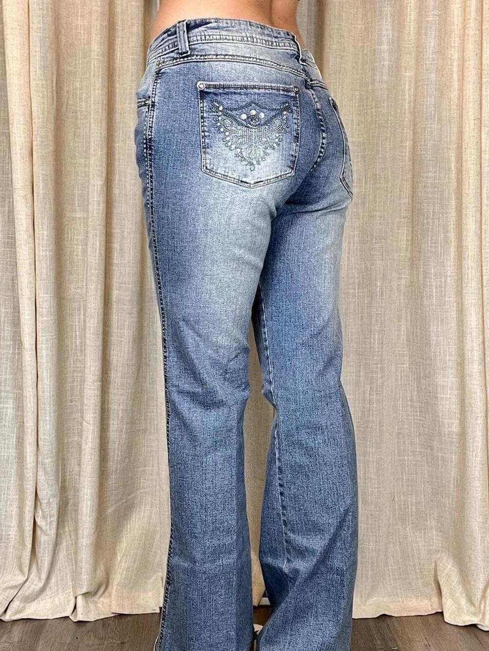 Y2K Bebe Rhinestone Jeans - Picture 5 of 7